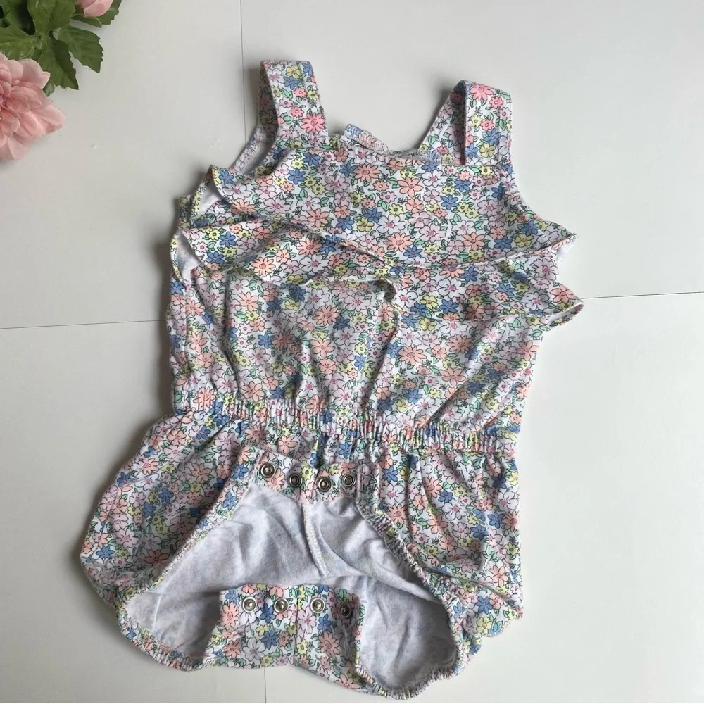 Carter’s Floral Sleeveless Ruffled Baby/Infant Girl Short Romper